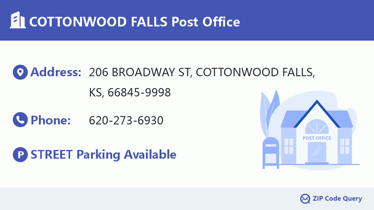 Post Office:COTTONWOOD FALLS