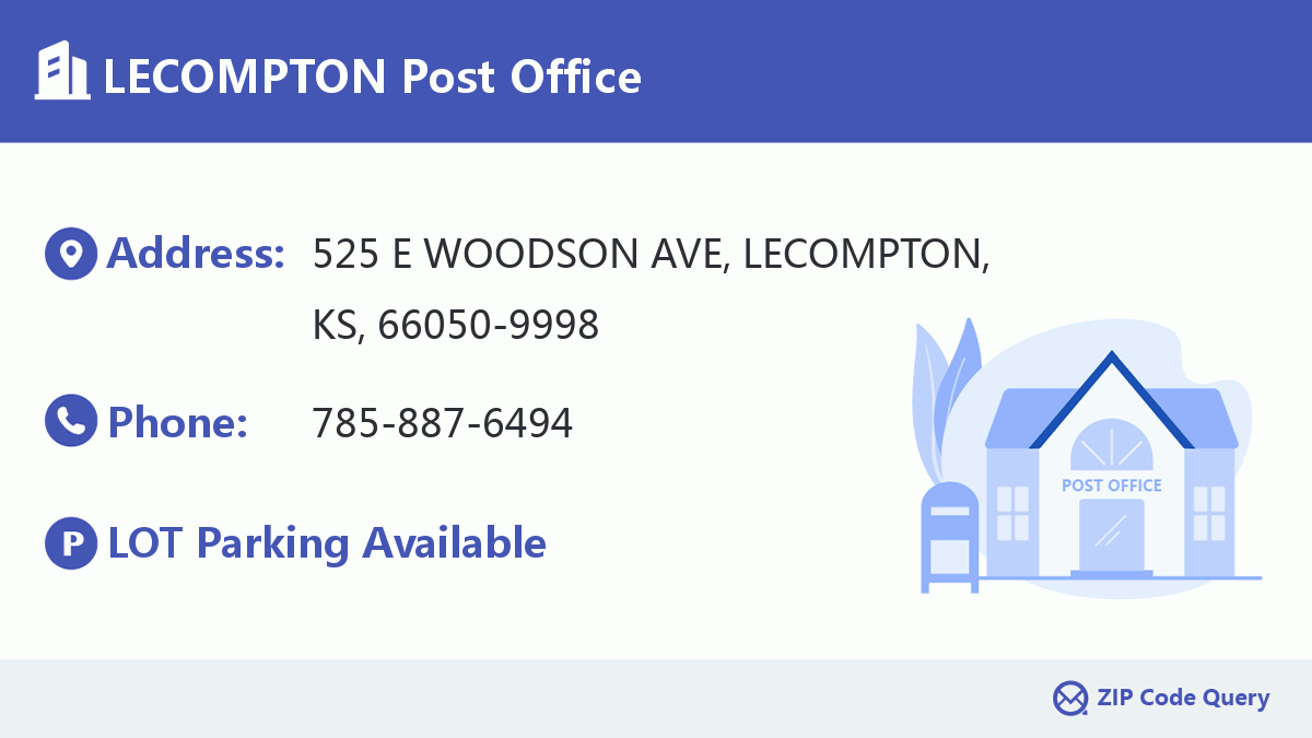 Post Office:LECOMPTON