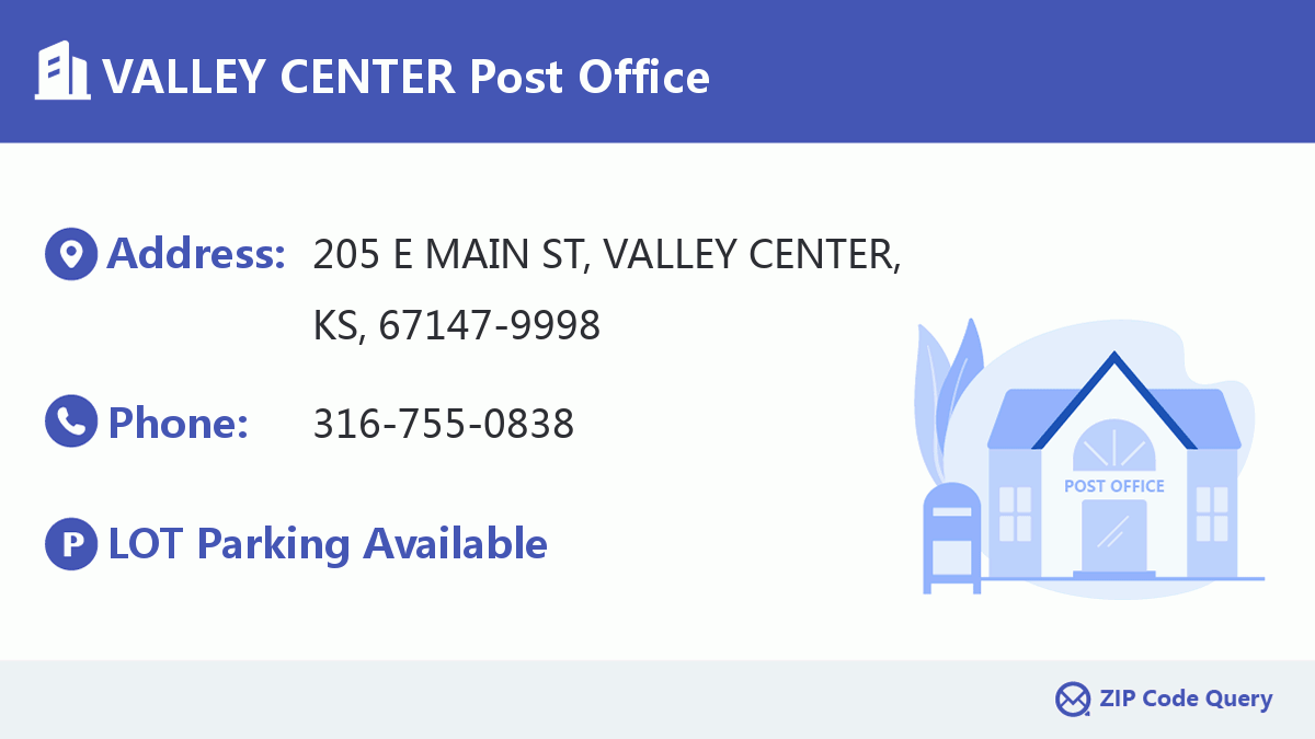 Post Office:VALLEY CENTER